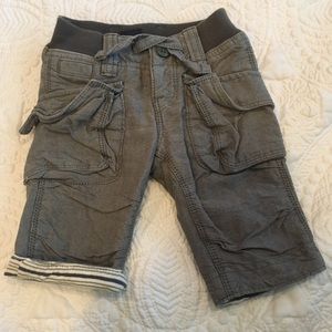 Gap gray cargo pants. 3-6 months